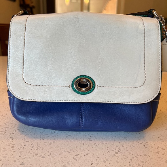 Coach PARK COLORBLOCK VIOLET (COACH F24801) SILVER/FRENCH BLUE MULTI - Picture 16 of 16